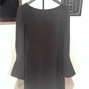 MM Lafleur Classic Black Dress with belled sleeves